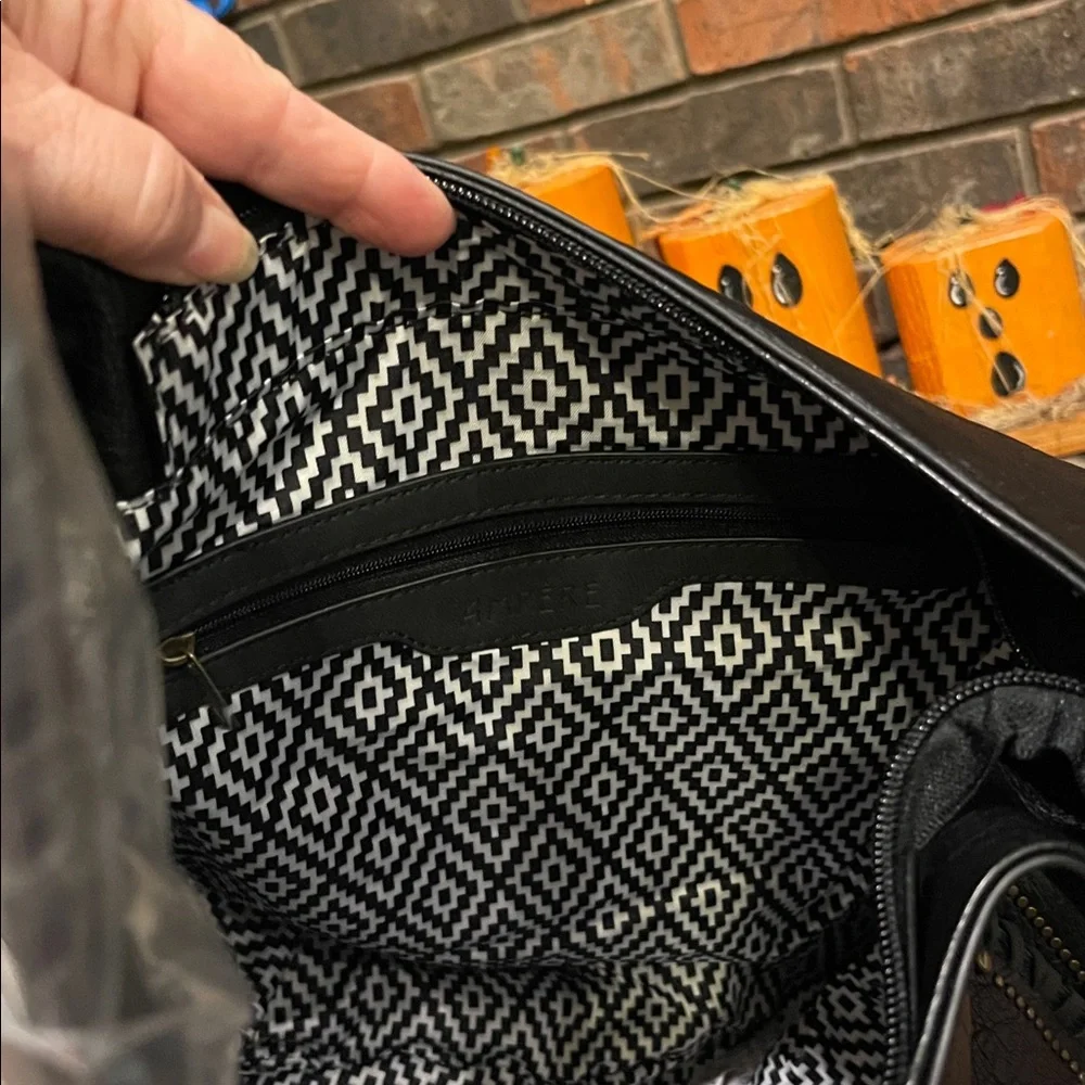Elegant Black Hobo Bag with Dust Bag